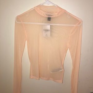 Mesh pink top